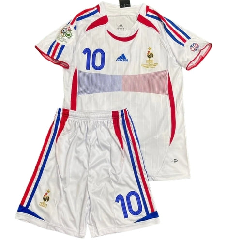 Piłkarski Komplet Strój Dziecięcy Francja 2006 Away Retro