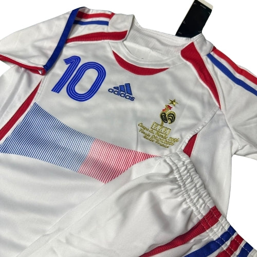 Piłkarski Komplet Strój Dziecięcy Francja 2006 Away Retro