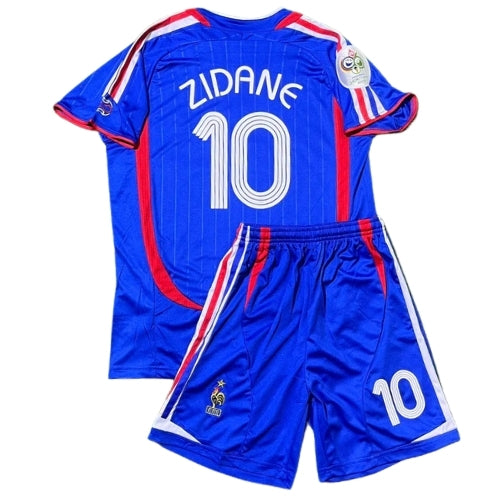 Piłkarski Komplet Strój Dziecięcy Francja 2006 Home Retro