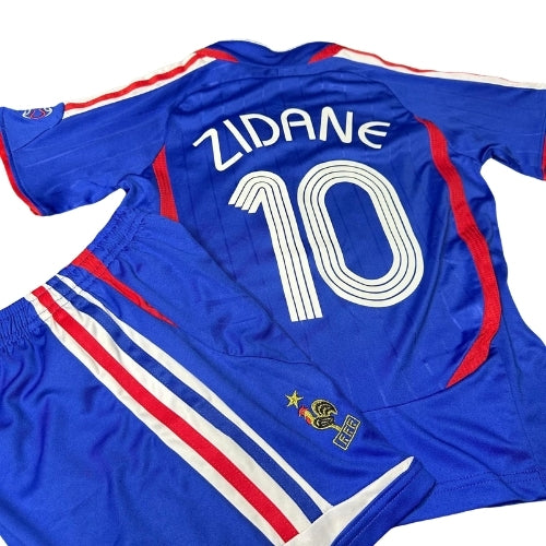 Piłkarski Komplet Strój Dziecięcy Francja 2006 Home Retro
