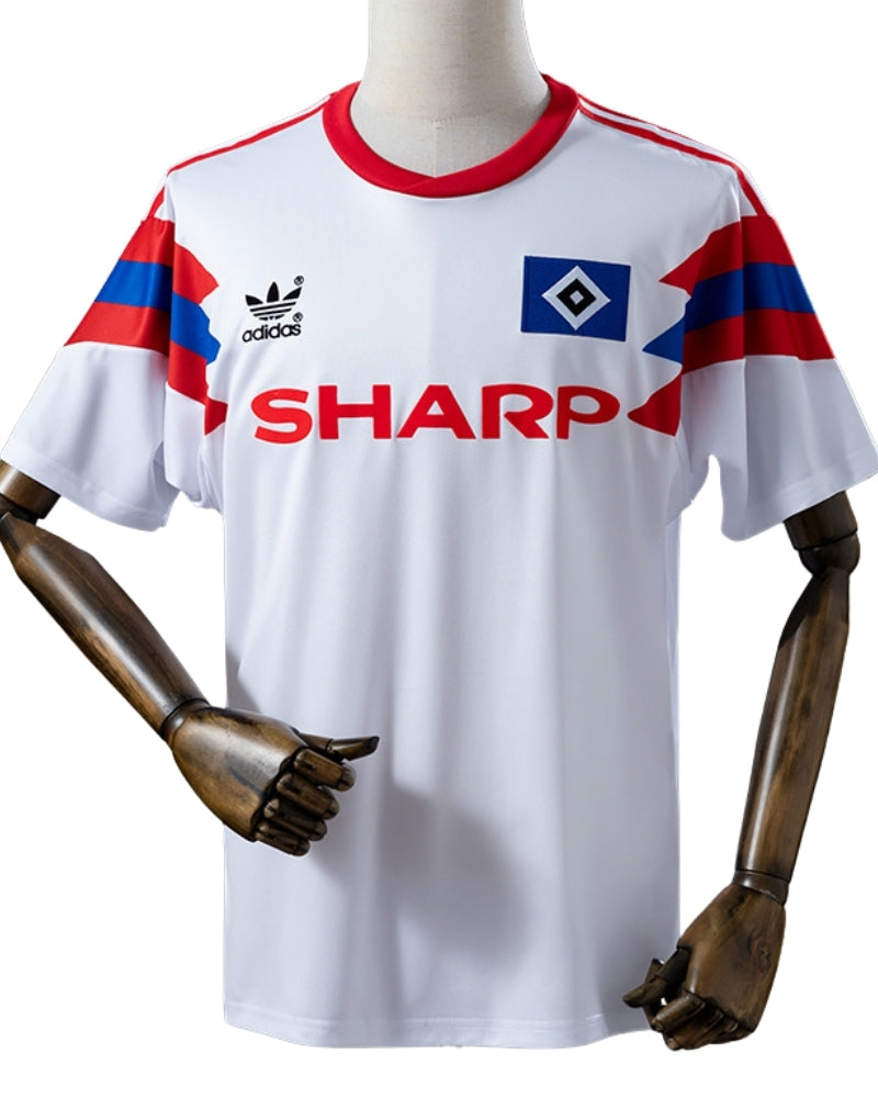 Koszulka Piłkarska HSV Hamburg 1990/1991 Home Retro