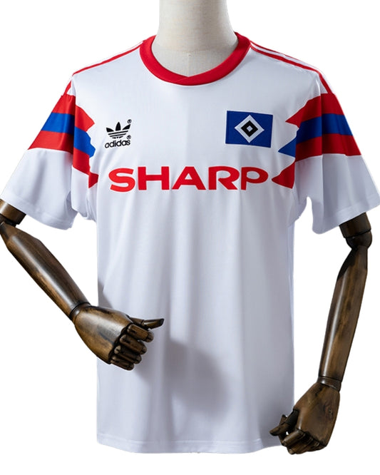 Koszulka Piłkarska HSV Hamburg 1990/1991 Home Retro
