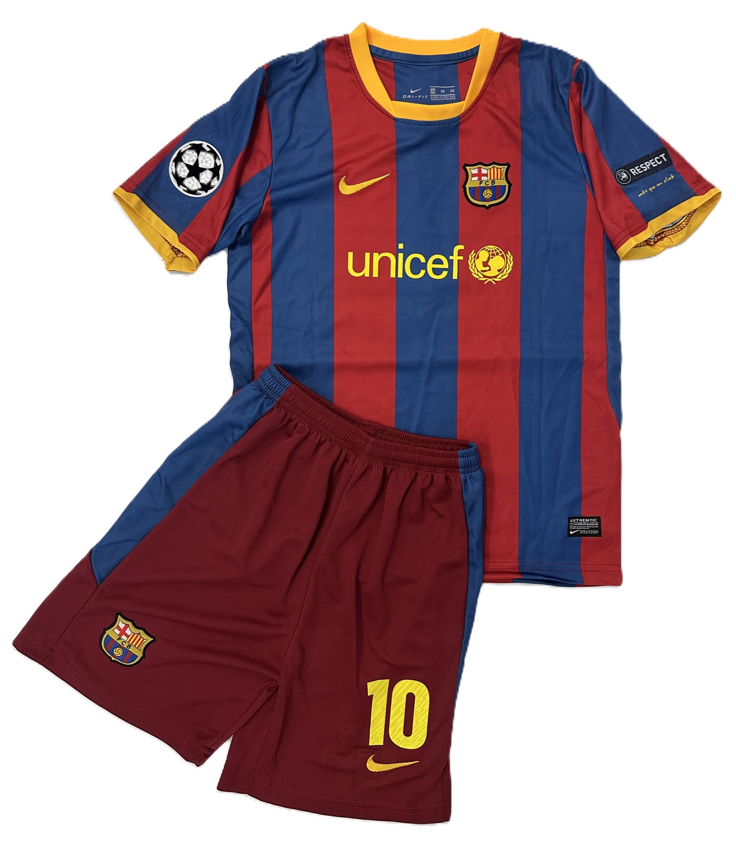 Komplet Dziecięcy FC Barcelona 2010/2011 Home Retro