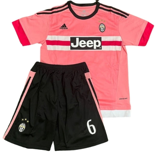 Komplet Piłkarski Dziecięcy Juventus Turyn 2014/2015 Away Retro