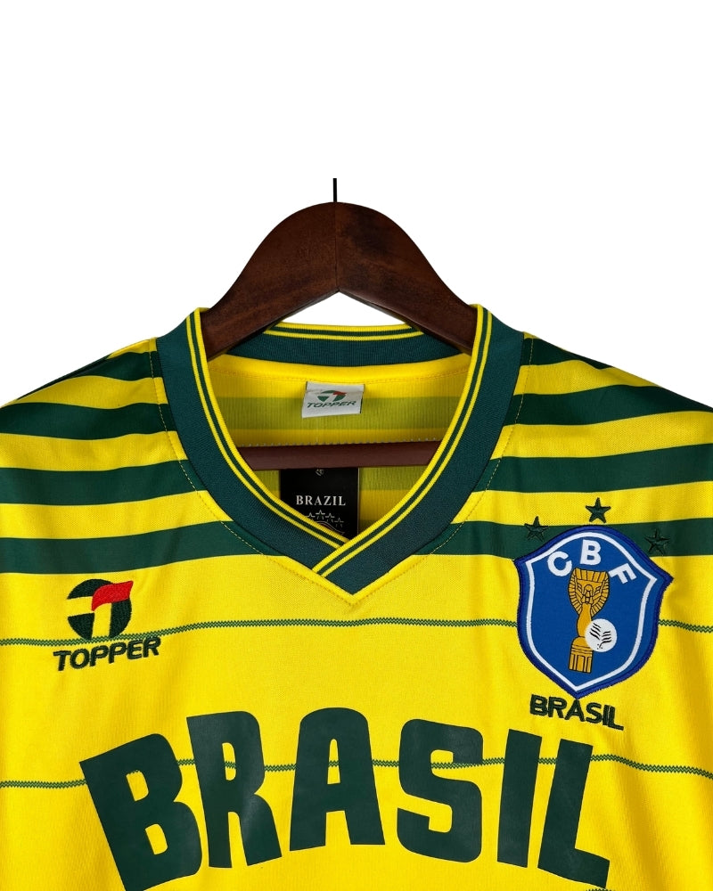 Koszulka Piłkarska Brazylia 1984 Home Retro