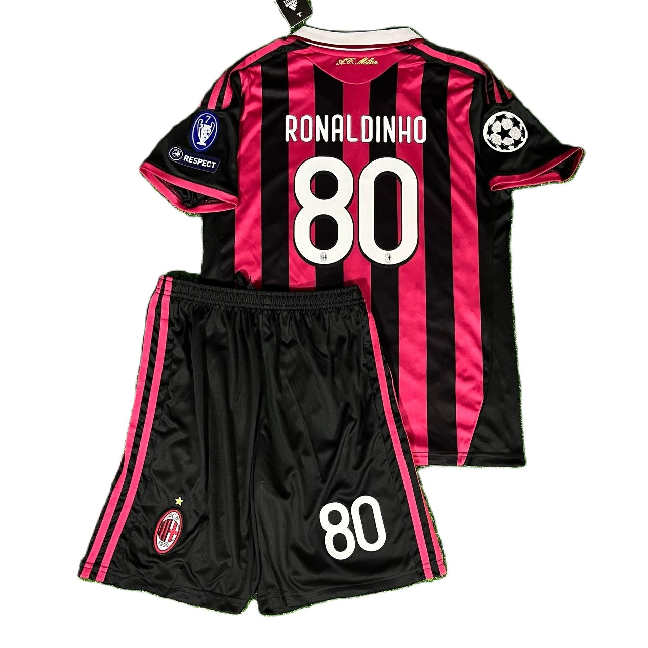 Piłkarski Komplet Dziecięcy AC Milan 2008/2009 Home Retro