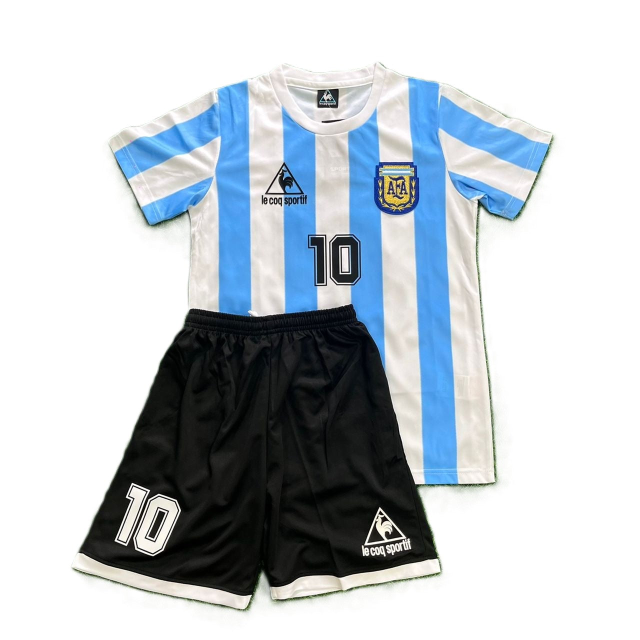 Piłkarski Komplet Strój Dziecięcy Argentyna 1986 Home MŚ Retro