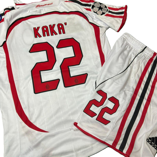 Piłkarski Komplet Strój Dziecięcy AC Milan 2006/2007 Away UCL Final Retro