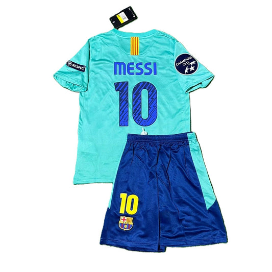 Komplet Piłkarski Dziecięcy FC Barcelona 2010/2011 Away Retro