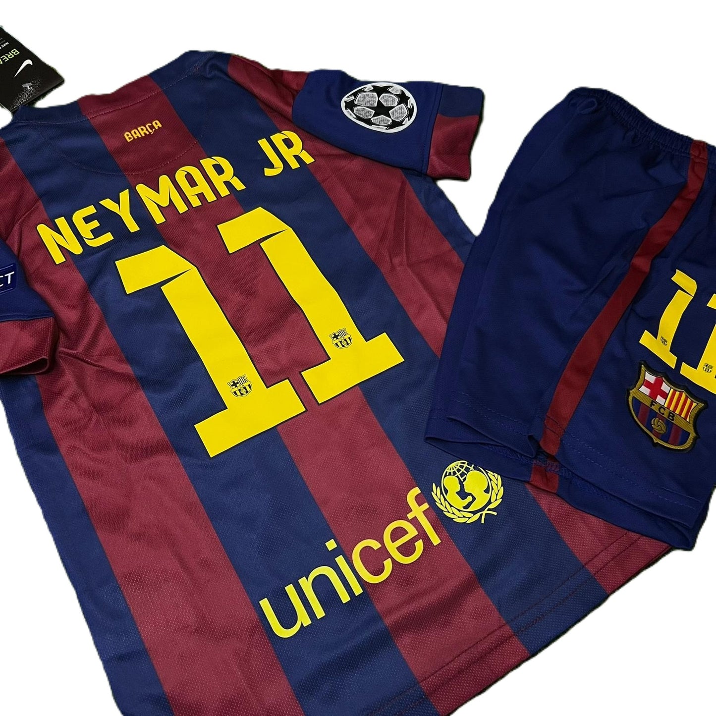KOMPLET DZIECIĘCY FC BARCELONA 2014/2015 Home Retro