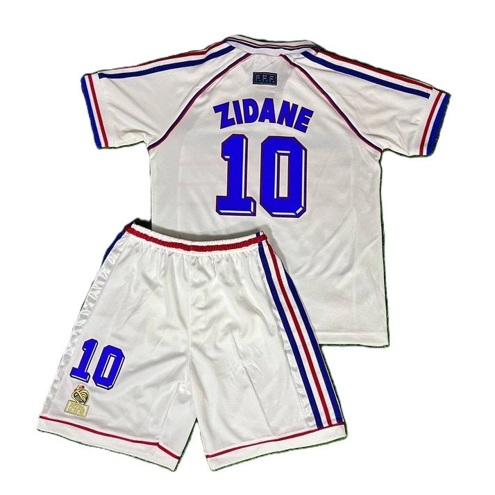 Piłkarski Komplet Strój Dziecięcy Francja 1998 Away MŚ Retro