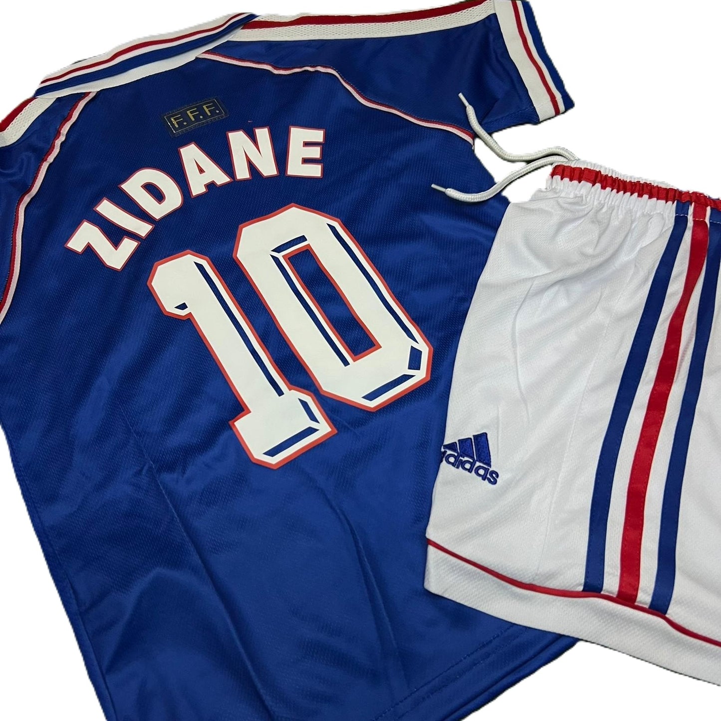 Piłkarski Komplet Strój Dziecięcy Francja 1998 Home MŚ Retro