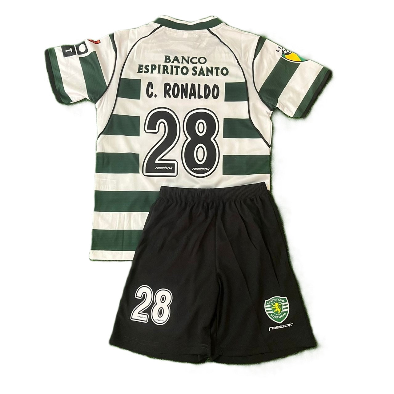 Komplet Dziecięcy Sporting Lizbona 2001/2002 Home Retro