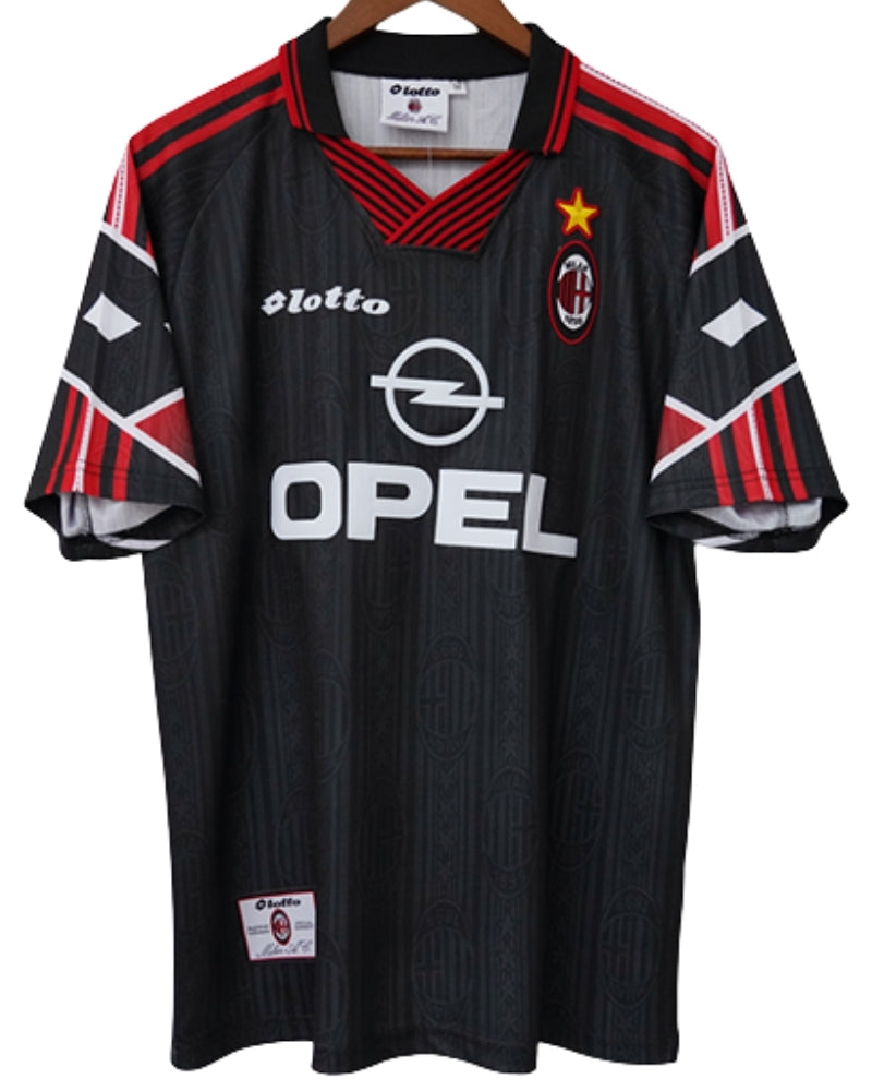 Koszulka Piłkarska AC Milan 1997/1998 3rd Black Retro