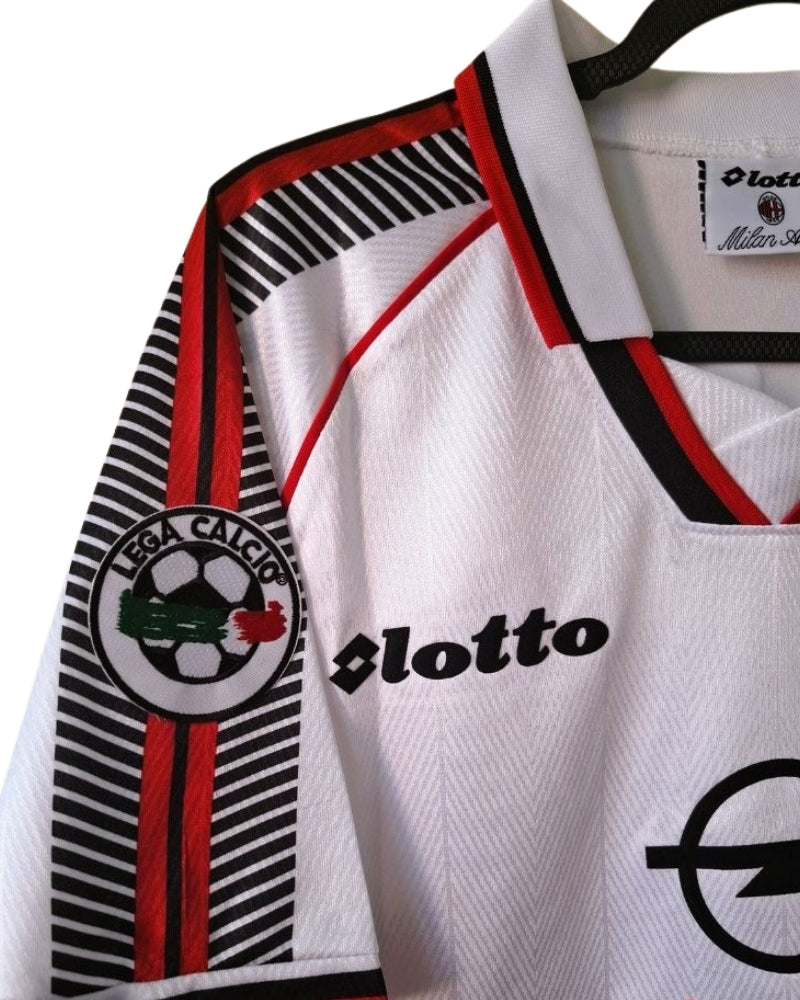 Koszulka Piłkarska AC Milan 1997/1998 White Away Retro
