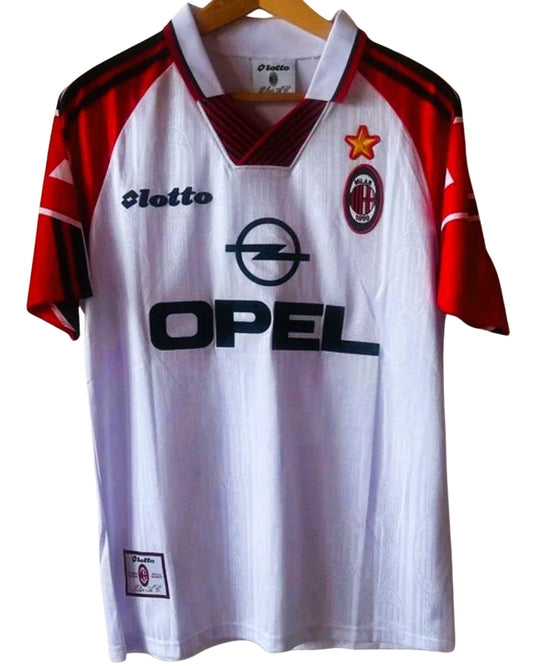 Koszulka Piłkarska AC Milan 1997/1998 Away White Retro