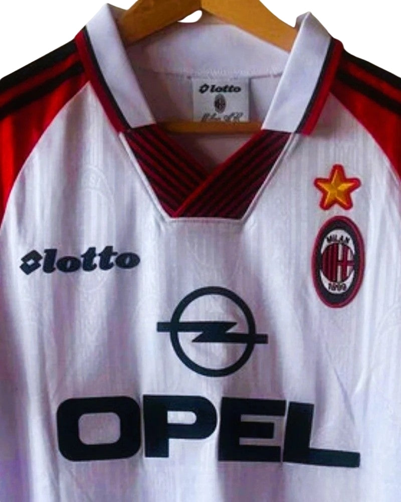 Koszulka Piłkarska AC Milan 1997/1998 Away White Retro