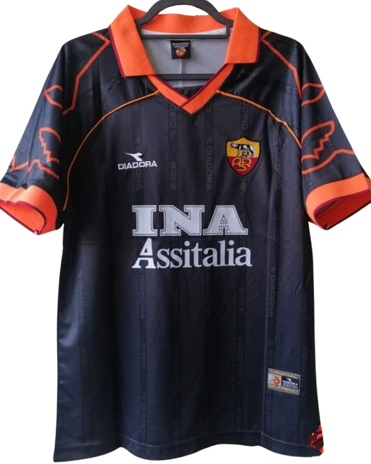 Koszulka Piłkarska AS Roma 1999/2000 Away Retro