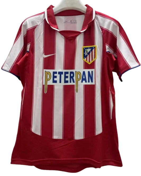 Koszulka Piłkarska Atletico Madryt 2003/2004 Home Retro