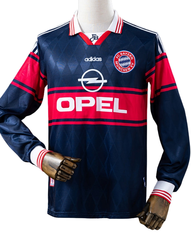 Koszulka Piłkarska Bayern Monachium 1997/1998 Home Retro Długi Rękaw