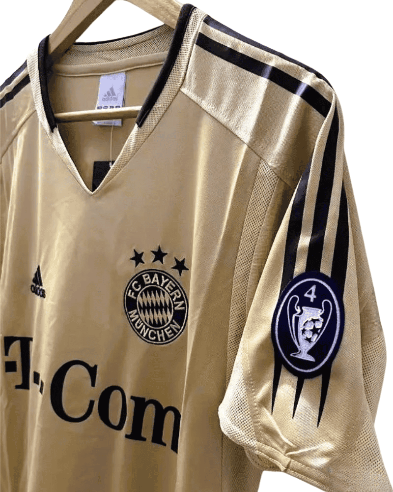 Koszulka Piłkarska Bayern Monachium 2004/2005 Away Gold Retro