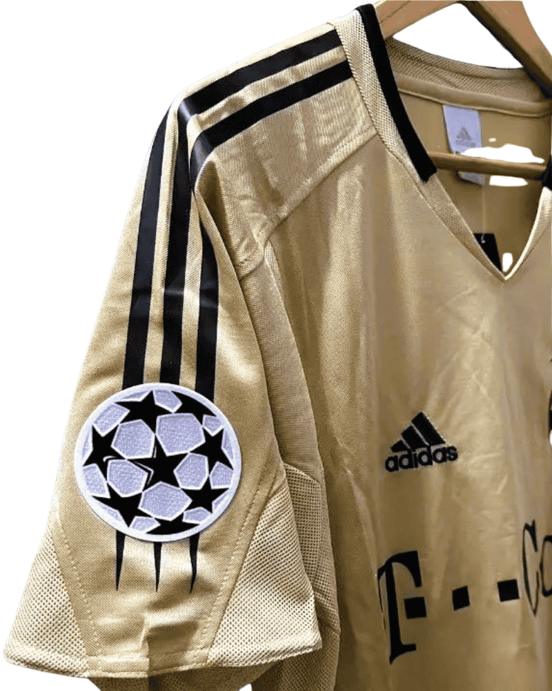 Koszulka Piłkarska Bayern Monachium 2004/2005 Away Gold Retro