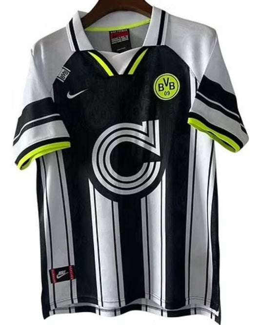 Koszulka Piłkarska Borussia Dortmund 1995/1997 Away Cup Retro