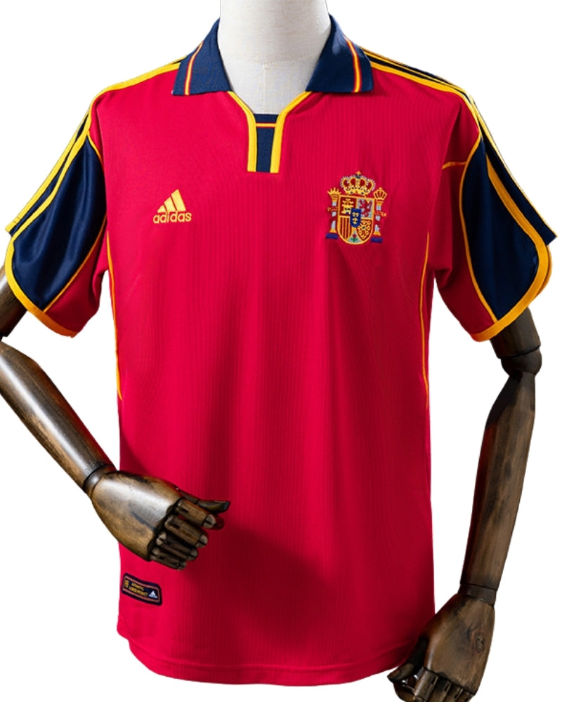 Koszulka Piłkarska Hiszpania 2000 Home Retro