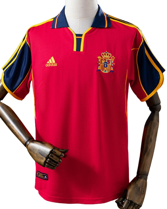 Koszulka Piłkarska Hiszpania 2000 Home Retro