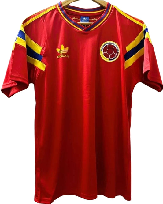 Koszulka Piłkarska Kolumbia 1990 MŚ Away Retro