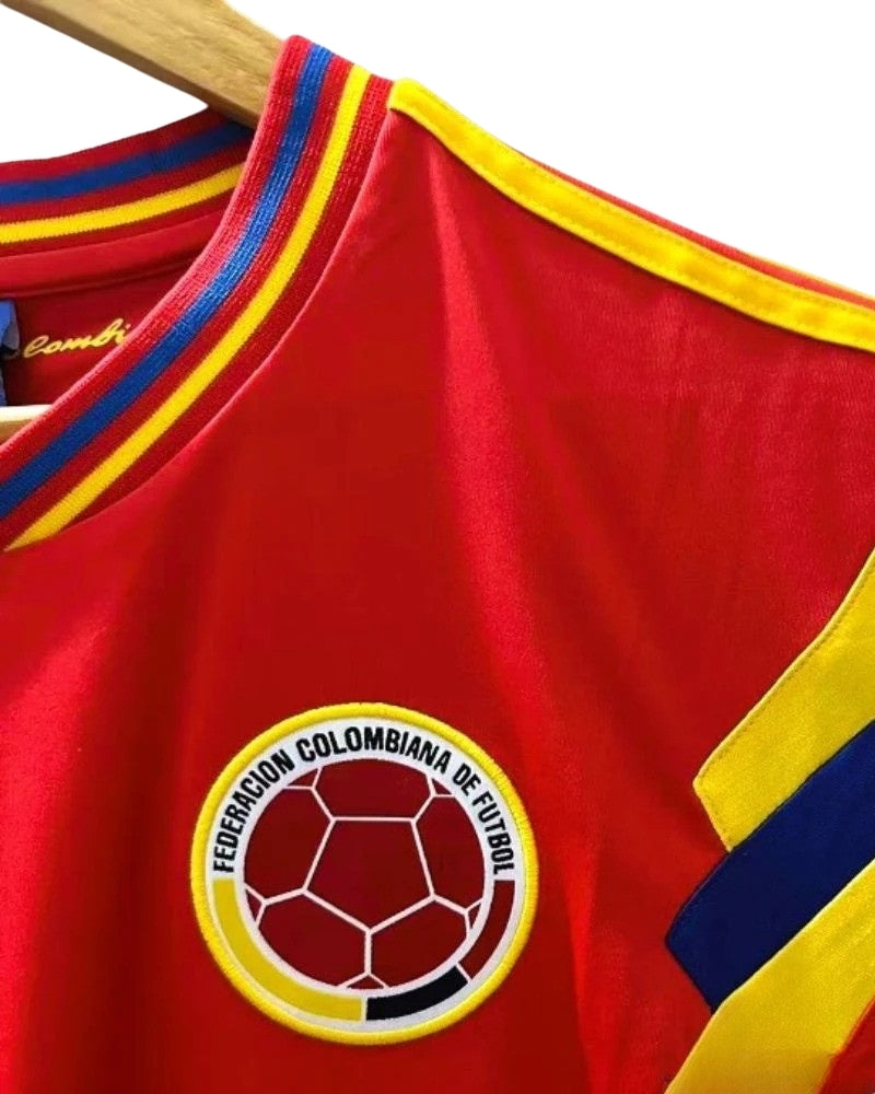Koszulka Piłkarska Kolumbia 1990 MŚ Away Retro