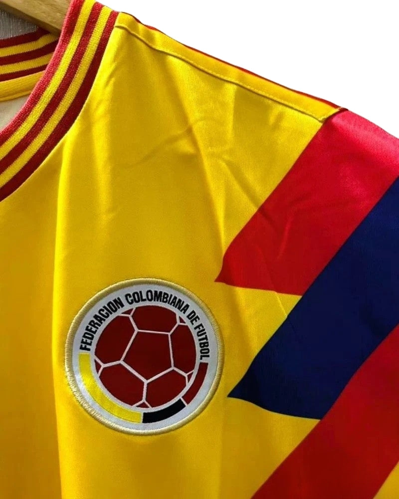 Koszulka Piłkarska Kolumbia 1990 MŚ Home Retro