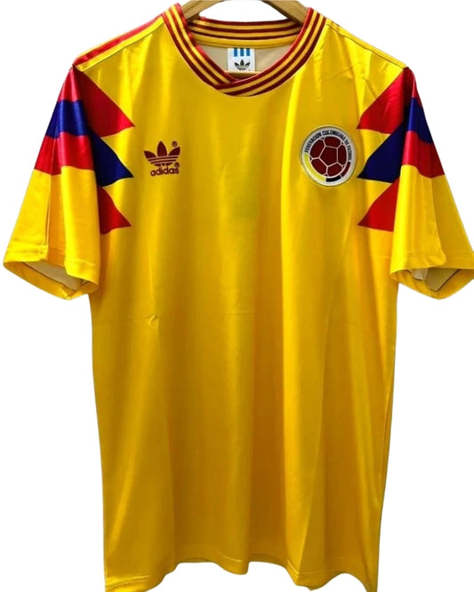 Koszulka Piłkarska Kolumbia 1990 MŚ Home Retro