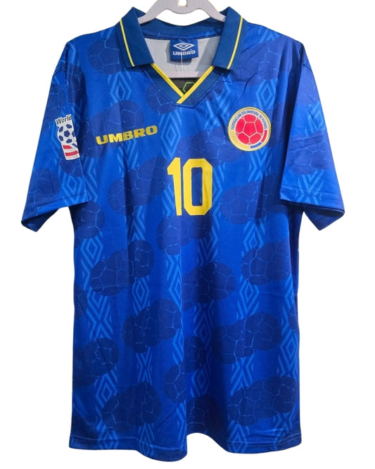 Koszulka Piłkarska Kolumbia 1994 MŚ Away Retro