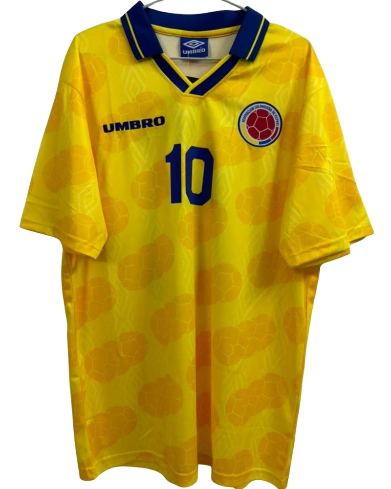 Koszulka Piłkarska Kolumbia 1994 MŚ Home Retro