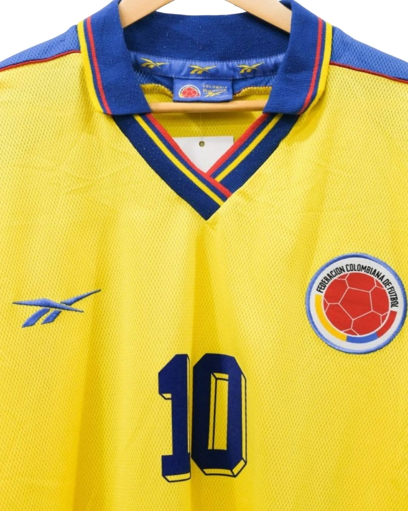Koszulka Piłkarska Kolumbia 1998 MŚ Home Retro
