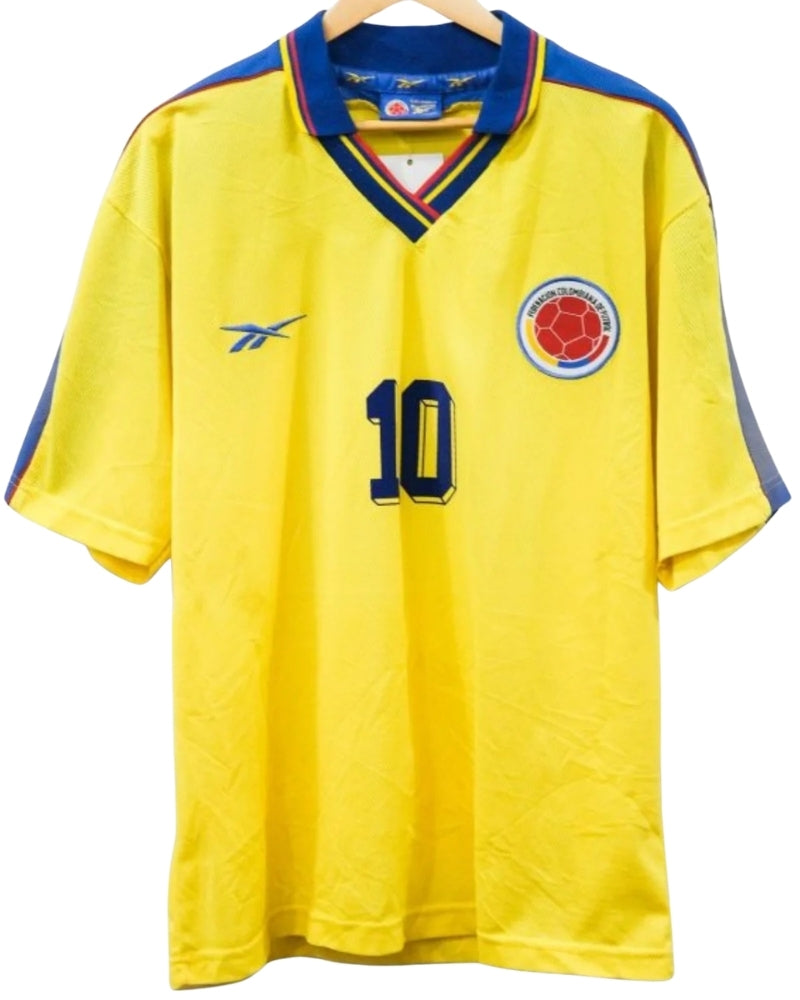 Koszulka Piłkarska Kolumbia 1998 MŚ Home Retro