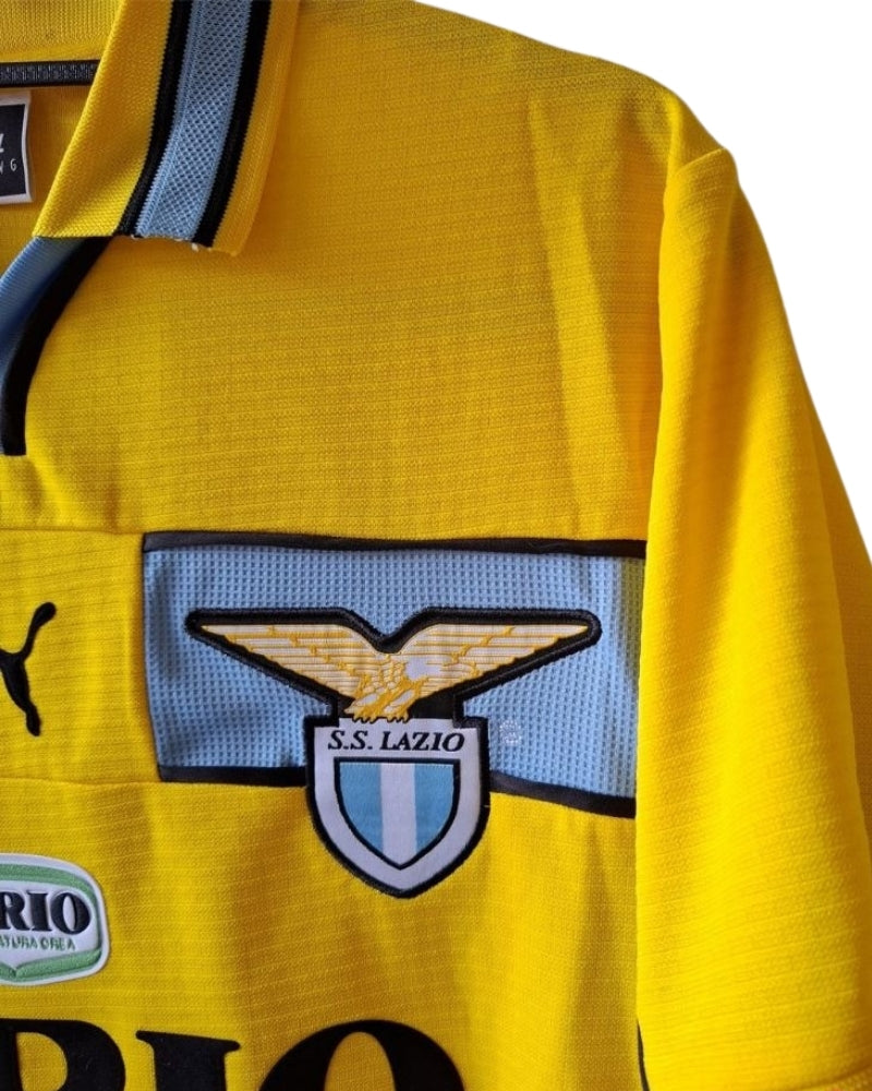 Koszulka Piłkarska Lazio Rzym 1998/1999 Away Yellow Retro