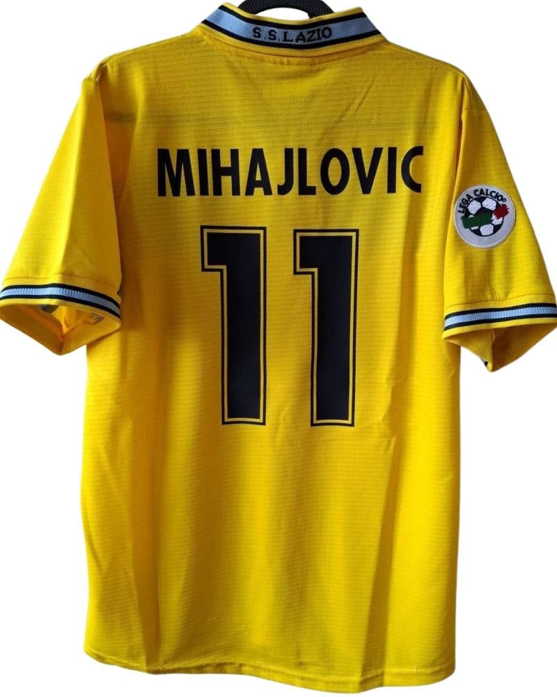 Koszulka Piłkarska Lazio Rzym 1998/1999 Away Yellow Retro