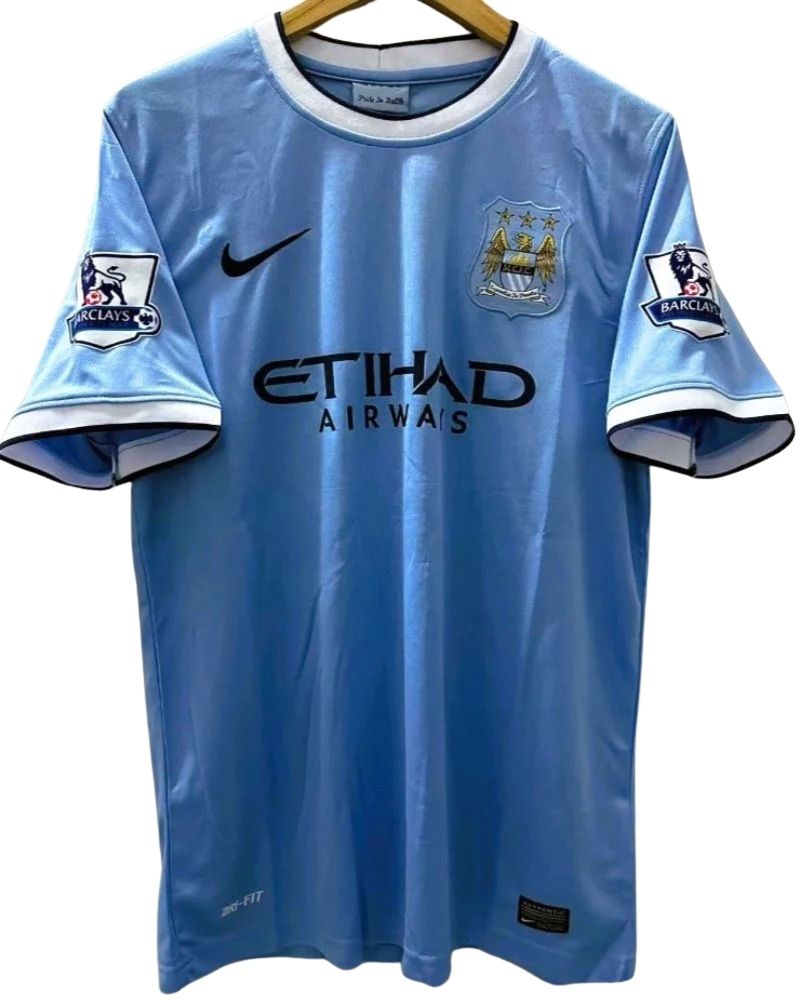 Koszulka Piłkarska Manchester City 2013/2014 Home Retro