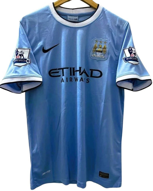 Koszulka Piłkarska Manchester City 2013/2014 Home Retro
