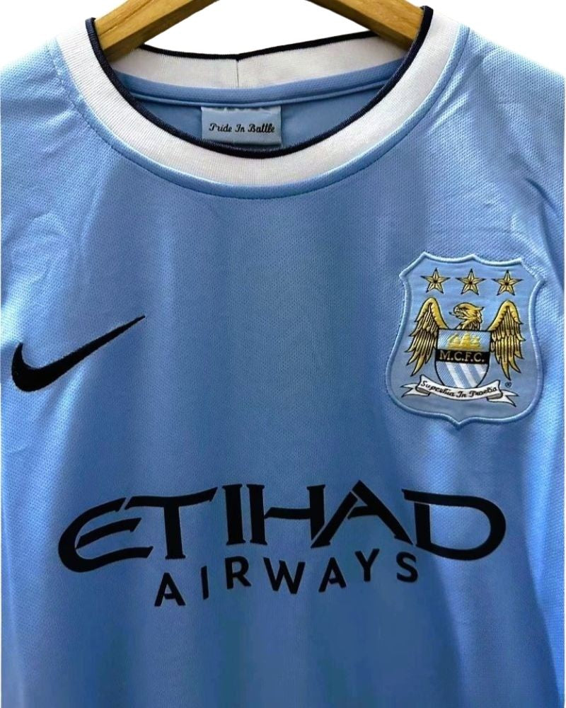 Koszulka Piłkarska Manchester City 2013/2014 Home Retro