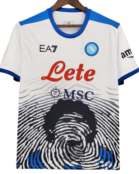 Koszulka Piłkarska SSC Napoli 2021/2022 Maradona White Retro
