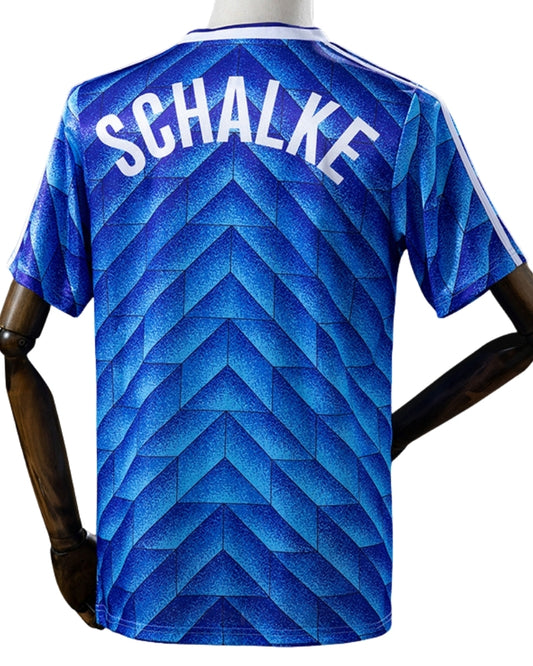 Koszulka Piłkarska Schalke 04 1988/1989 Home Retro