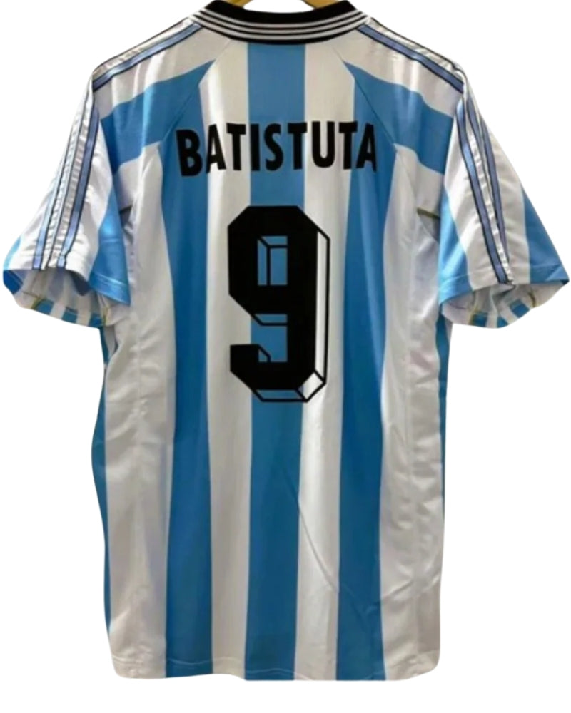 Koszulka Piłkarska Argentyna MŚ 1998 Home Retro