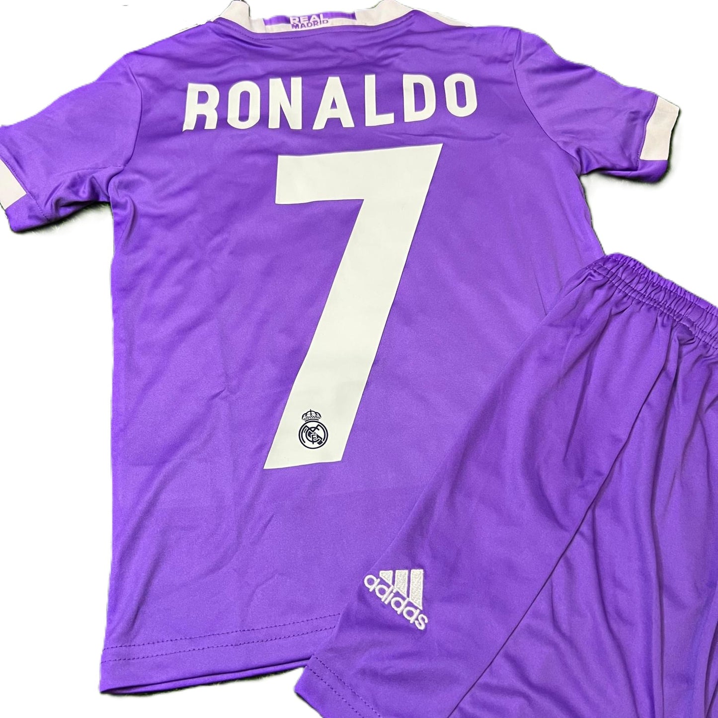 Komplet Dziecięcy Strój Piłkarski Real Madryt UCL Final 2016/2017 Away Retro