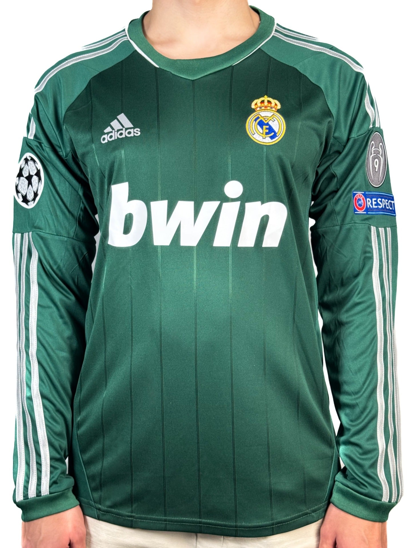 Koszulka Piłkarska Real Madryt 2012/2013 Green Retro Długi Rękaw