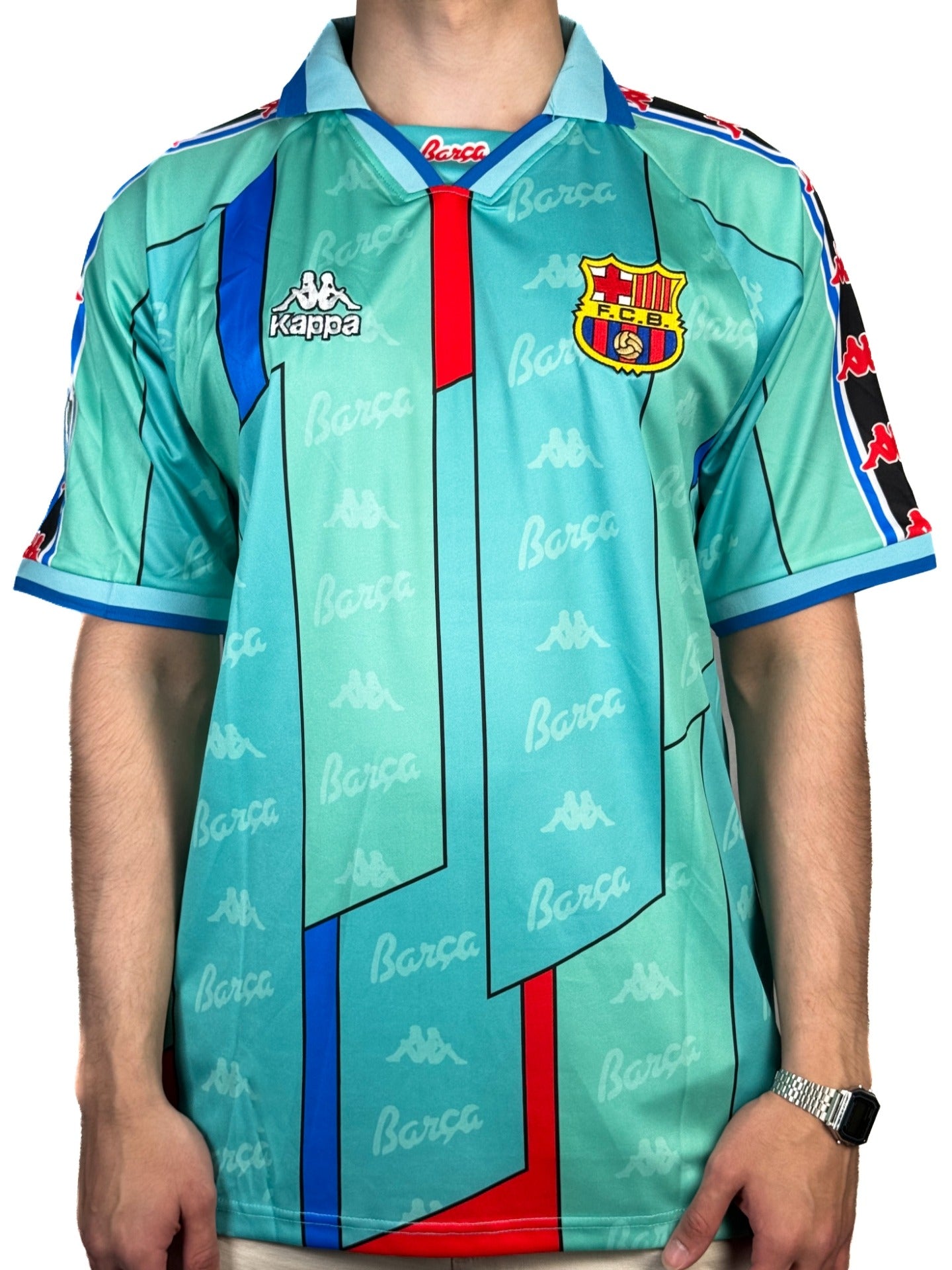 Koszulka Piłkarska FC Barcelona 1996/1997 Retro Wyjazdowa