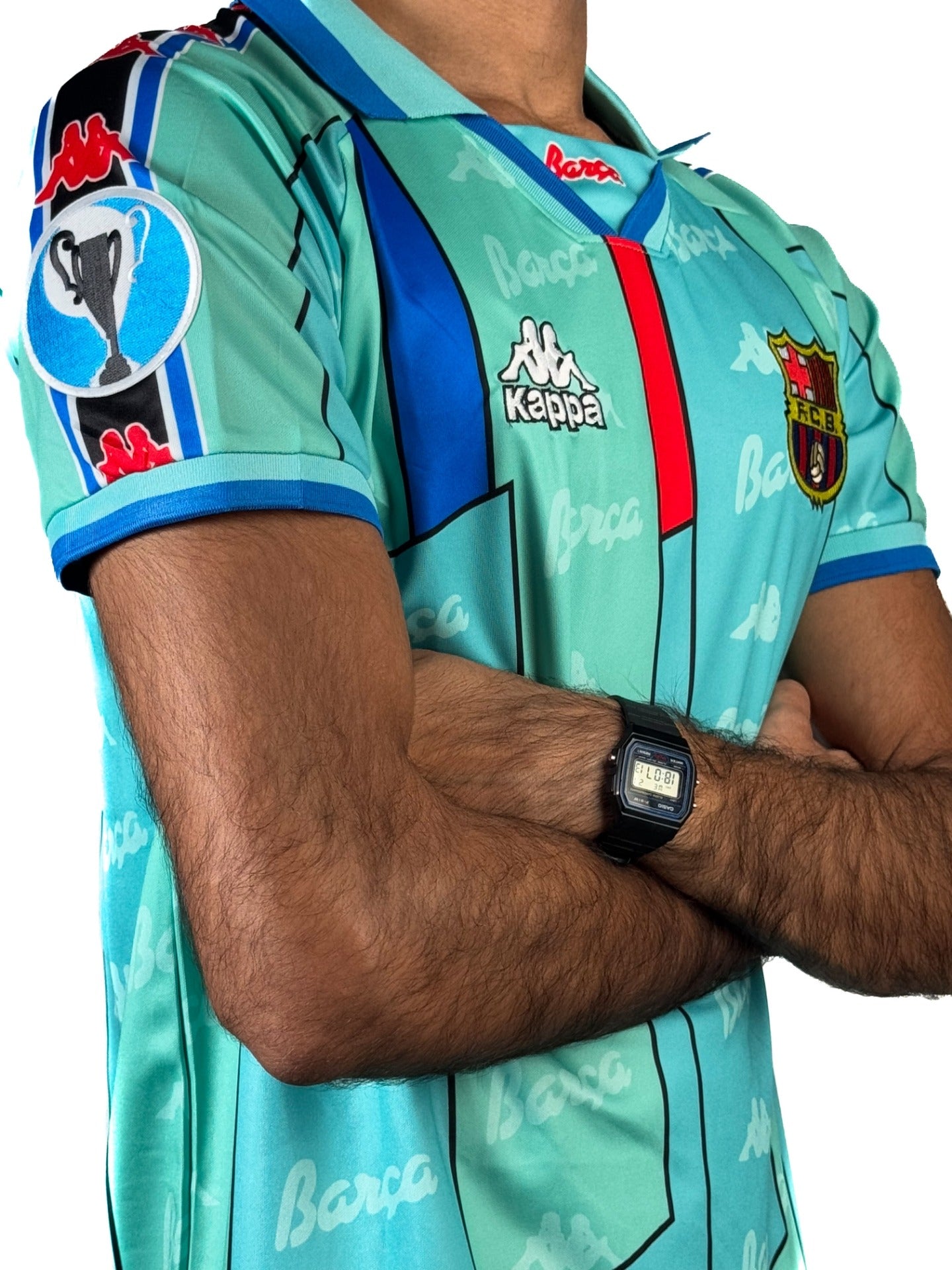 Koszulka Piłkarska FC Barcelona 1996/1997 Retro Wyjazdowa