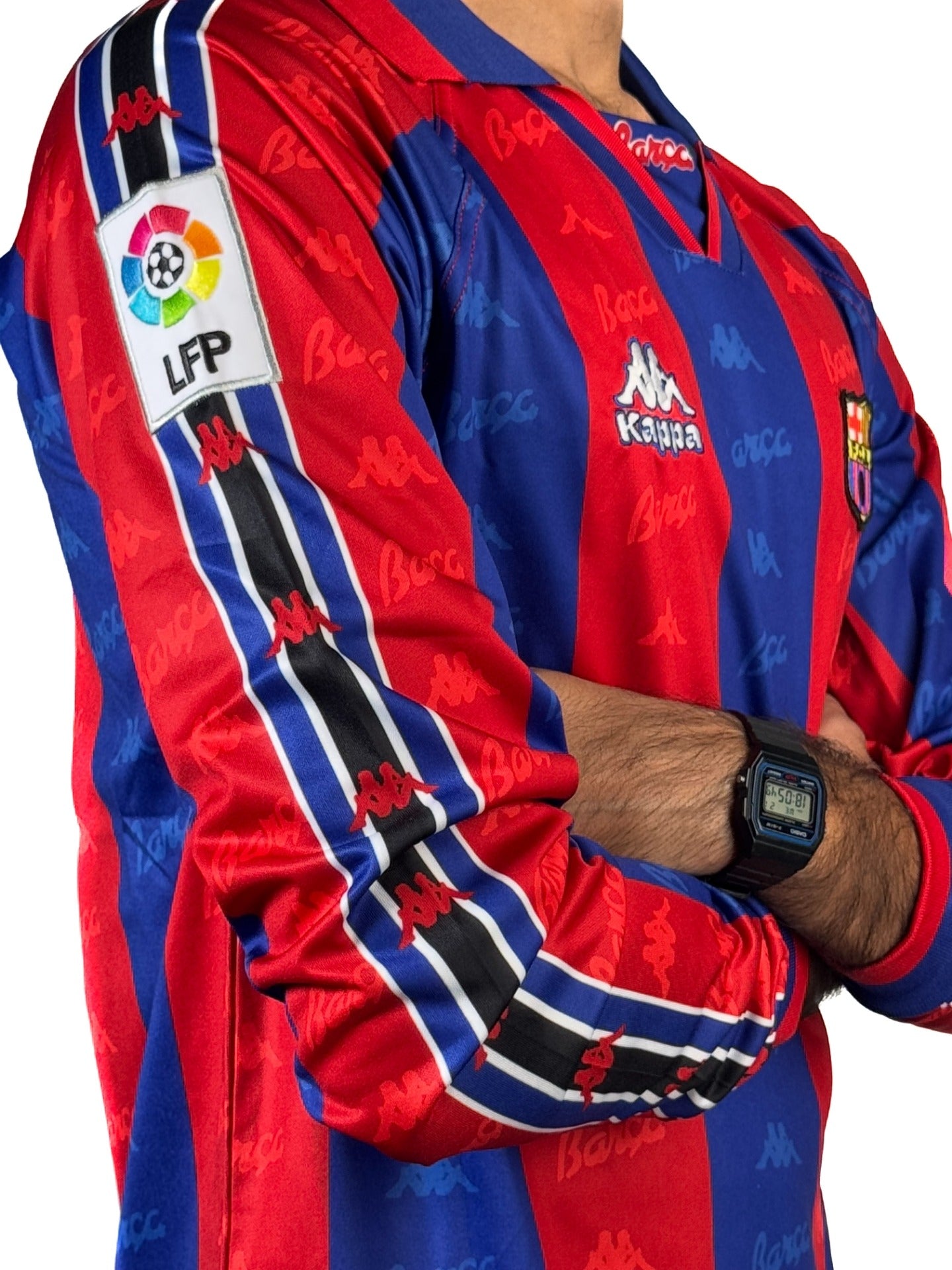 Koszulka Piłkarska FC Barcelona 1996/97 Retro Dł Rękaw